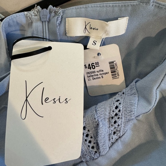 Periwinkle Ruffle ballerina romper - Picture 2 of 3